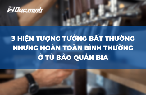 3 hiện tượng tưởng bất thường nhưng hoàn toàn bình thường ở tủ bảo quản bia
