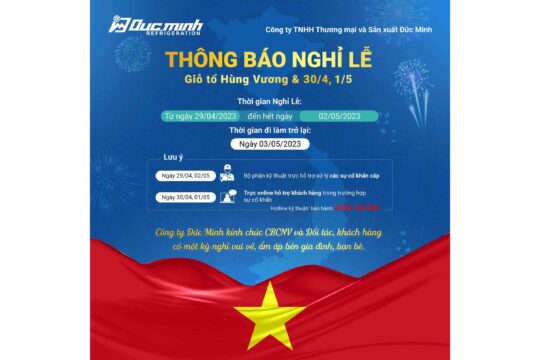 THÔNG BÁO NGHỈ LỄ GIỖ TỔ HÙNG VƯƠNG & 30/04, 1/5/2023