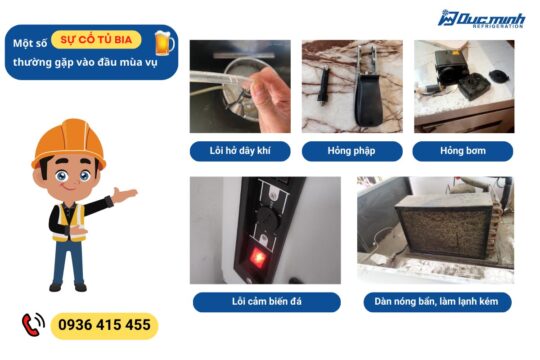 Một số sự cố tủ bia thường gặp vào đầu mùa vụ và cách xử lý