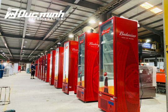 Đức Minh cung cấp tủ mát cánh kính cho hãng bia Budweiser