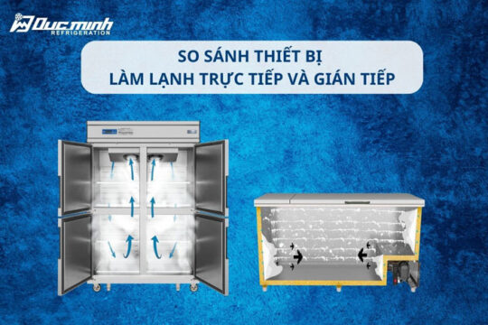 So sánh thiết bị làm lạnh trực tiếp và gián tiếp