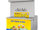 TỦ BIA NƯỚC BÀN RÓT 6 BOM 50L CÓ BẢNG ĐÈN ĐỨC MINH
