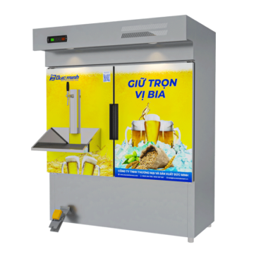Tủ bia khô nước khay rót 6 bom 50L Đức Minh