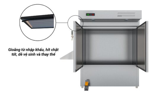 Tủ bia khô nước khay rót 6 bom 50L Đức Minh