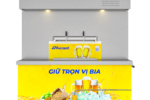 TỦ BIA NƯỚC BÀN RÓT 8 BOM 50L CÓ BẢNG ĐÈN ĐỨC MINH