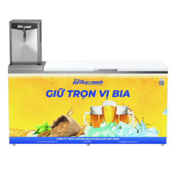 TỦ BIA KHÔ NƯỚC MÁY TRÊN 4 BOM 50L ĐỨC MINH