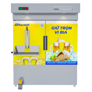 TỦ BIA KHÔ NƯỚC KHAY RÓT 6 BOM 50L ĐỨC MINH