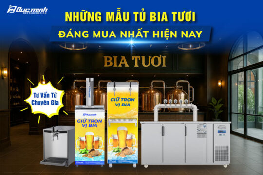 Mẫu tủ bia tươi dành cho bia thủ công và bia thanh trùng. Tư vấn từ chuyên gia