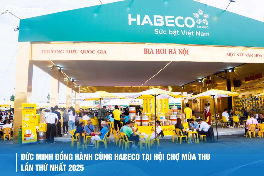 Thiết bị Đức Minh tại Hội chợ Mùa Thu 2025 – Khi công nghệ Việt đồng hành cùng tinh hoa bia Việt