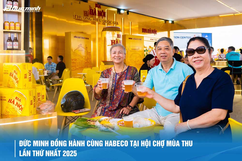Thiết bị Đức Minh tại Hội chợ Mùa Thu 2025 – Khi công nghệ Việt đồng hành cùng tinh hoa bia Việt