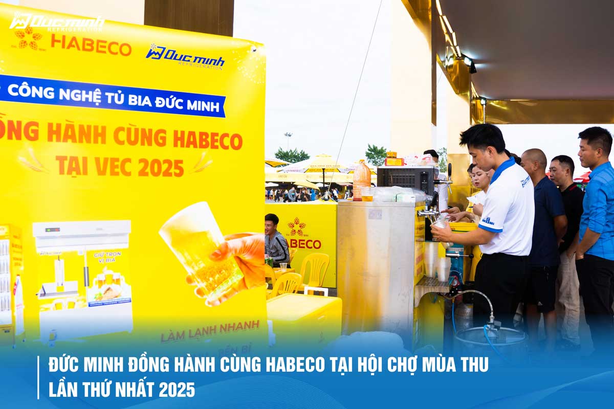 Thiết bị Đức Minh tại Hội chợ Mùa Thu 2025 – Khi công nghệ Việt đồng hành cùng tinh hoa bia Việt