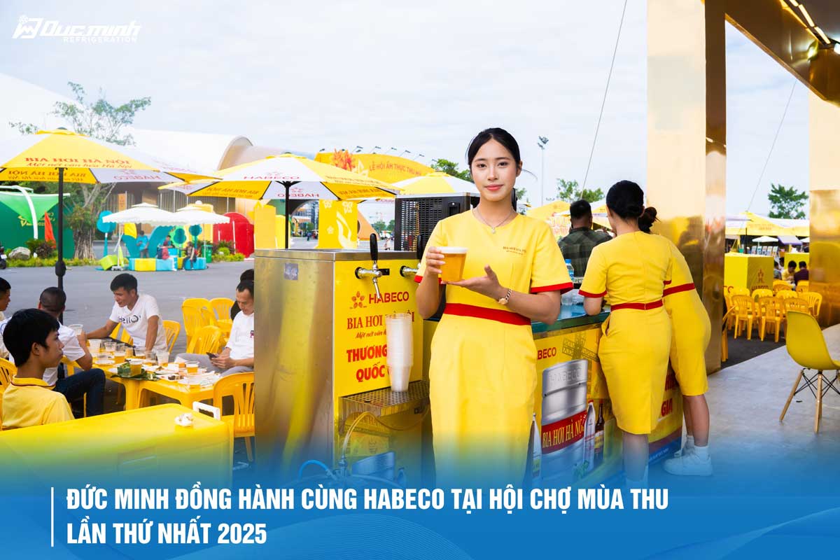Thiết bị Đức Minh tại Hội chợ Mùa Thu 2025 – Khi công nghệ Việt đồng hành cùng tinh hoa bia Việt