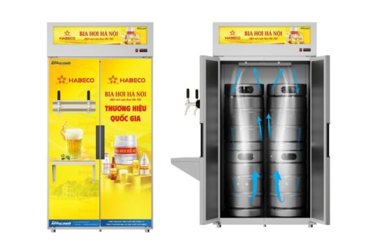 Hướng dẫn vận hành Tủ bia Khô quạt 8 Bom 50L EU