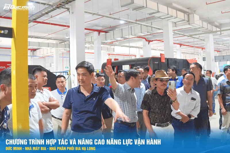 Đức Minh đào tạo vận hành máy lạnh nhanh Hạ Long tại nhà máy mới Đức Minh